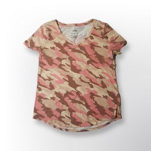 Sonoma Camo Short Sleeve Shirt pink size S